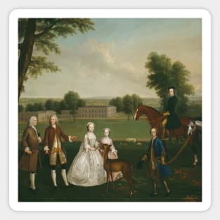 Thomas Lister and Family at Gisburne Park by Arthur Devis Magnet